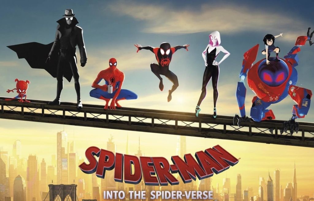 Peter Porker, Spider-Man Noir, Peter B. Parker, Miles Morales, Spider Gwen e Peni Parker com Sp//dr (Foto: Divulgação)