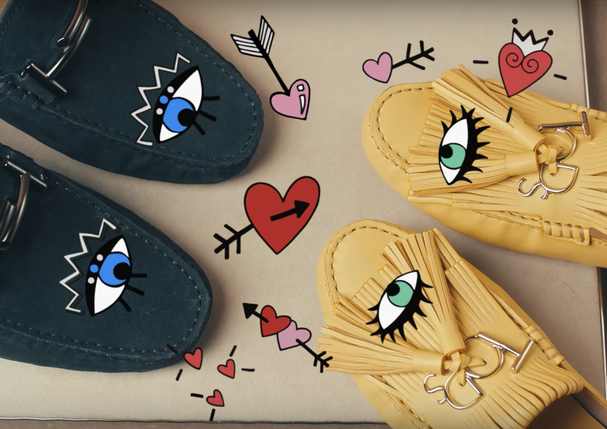 Sapatos apaixonados no vídeo da Tod's por Ana Strumpf (Foto: Divulgação)