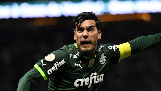 Gustavo G&oacute;mez em Palmeiras x Bragantino