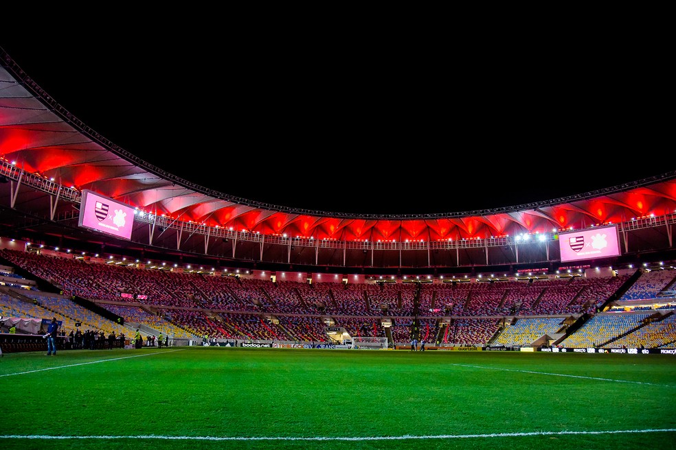 Maracanã antes de Flamengo x Corinthians: estádio receberá mais uma final — Foto: Alexandre Loureiro/BP Filmes