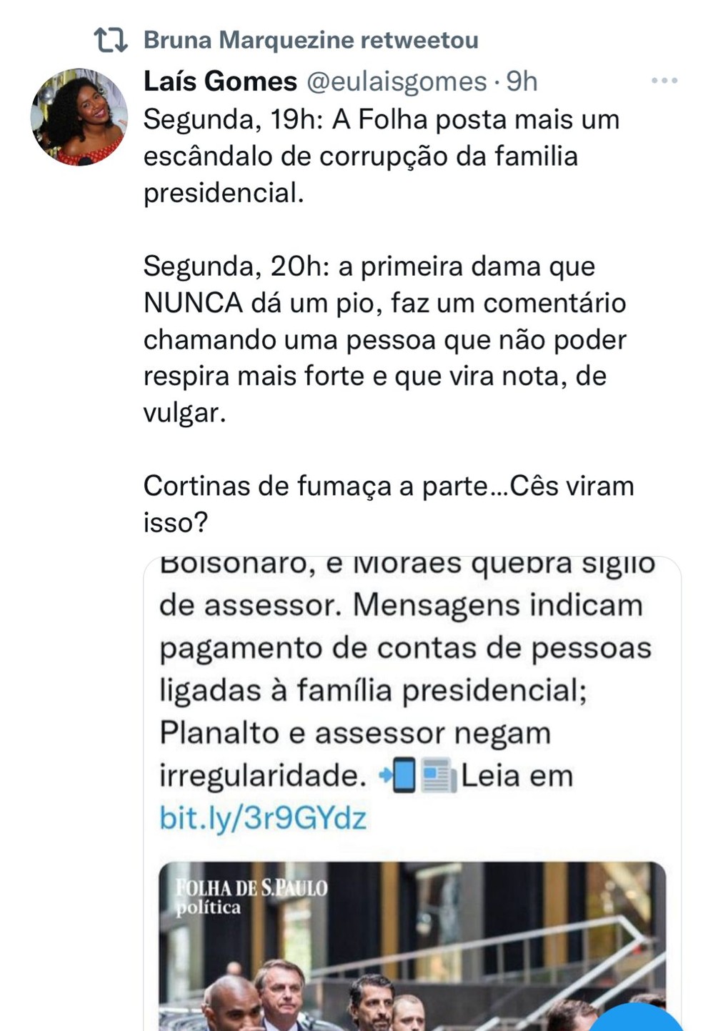 Publica&ccedil;&atilde;o compartilhada por Bruna Marquezine no Twitter &mdash; Foto: Reprodu&ccedil;&atilde;o/Instagram