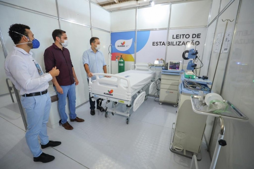  Hospital de Campanha Dr Celso Tavares, em Maceió, é desativado — Foto: Márcio Ferreira