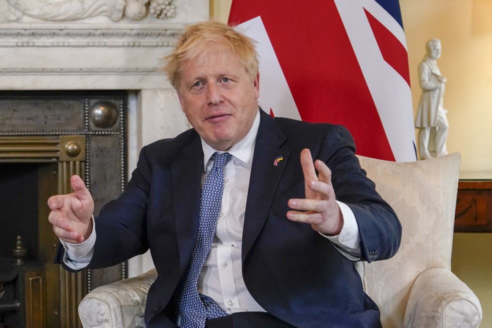 Primeiro-ministro britânico, Boris Johnson — Foto: Alberto Pezzali/AP