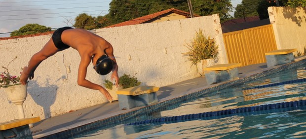 Hartamos Cronemberg, nadador piauiense (Foto: Náyra Macêdo/GLOBOESPORTE.COM)