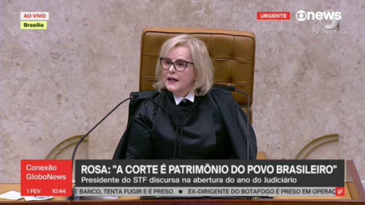 Em 1ª sessão após depredação do STF, Rosa Weber prega 'defesa diuturna e  intransigente da Constituição' | Política | G1