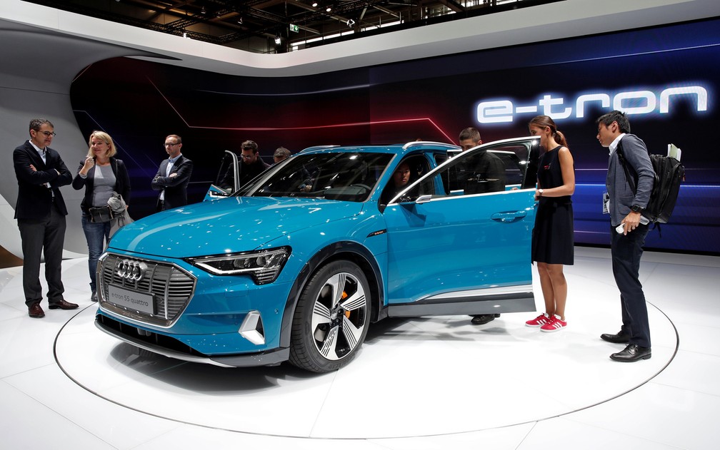 Audi E-tron Ã© apresentado no SalÃ£o de Paris 2018 â€” Foto: Benoit Tessier/Reuters