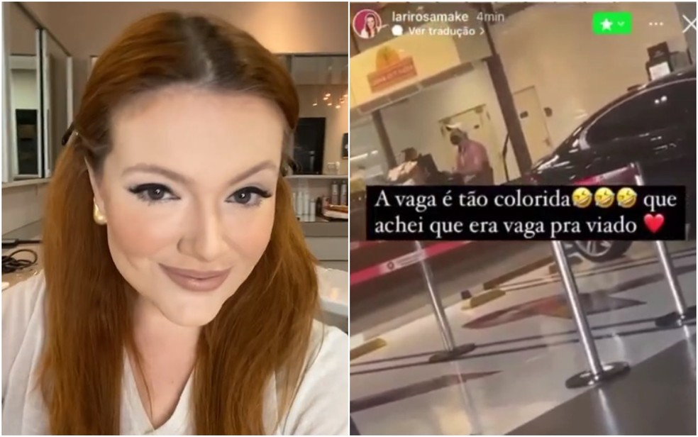 Influencer digital e maquiadora de Anápolis zomba de vagas exclusivas para autistas em shopping de Goiás — Foto: Montagem/g1