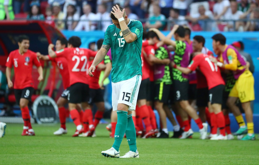 Niklas Sule Alemanha x Coreia do Sul Copa do Mundo 2018 — Foto: Pilar Olivares/Reuters