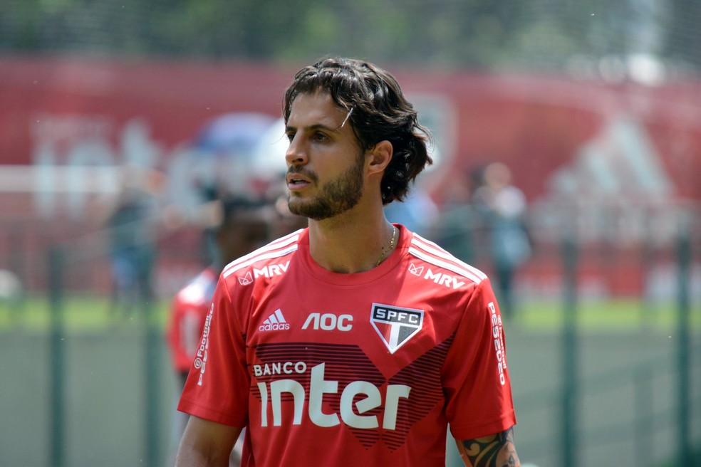 Hudson, em treino do São Paulo — Foto: Divulgação/São Paulo