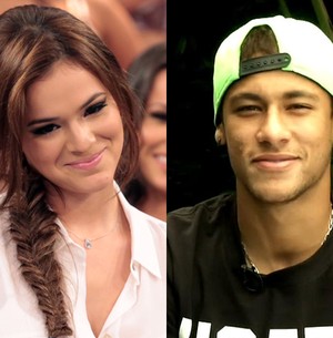 Bruna Marquezine agradeceu o apoio do namorado Neymar (Foto: Domingão do Faustão / TV Globo)