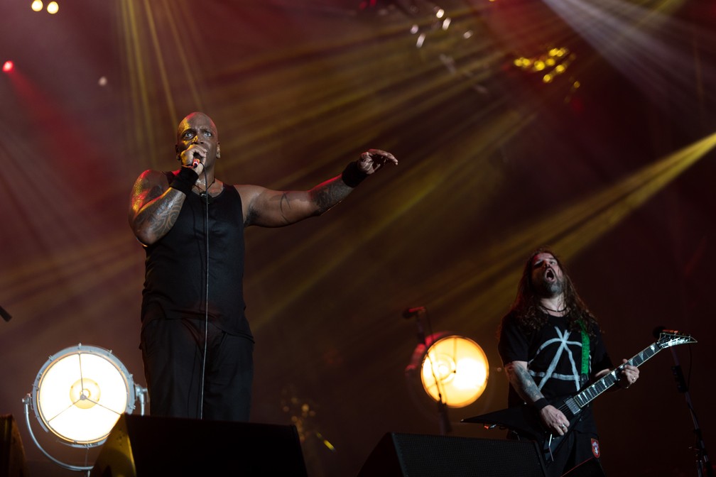 Sepultura abre palco Mundo  no quinto dia do Rock in Rio 2019 — Foto: Marcelo Brandt/G1