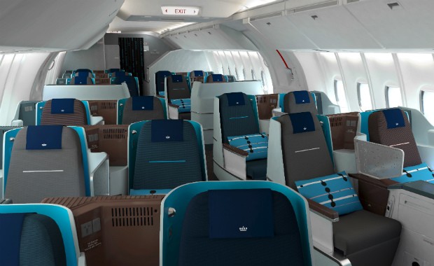 Nova classe executiva KLM (Foto: Divulgação)