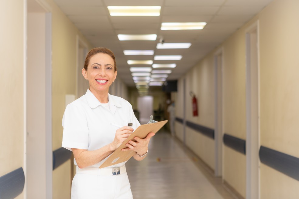 Brigadeiro Médica Carla Lyrio Martins é a primeira mulher promovida ao posto de oficial-general da FAB — Foto: Sargento Johnson Barros / CECOMSAER-FAB