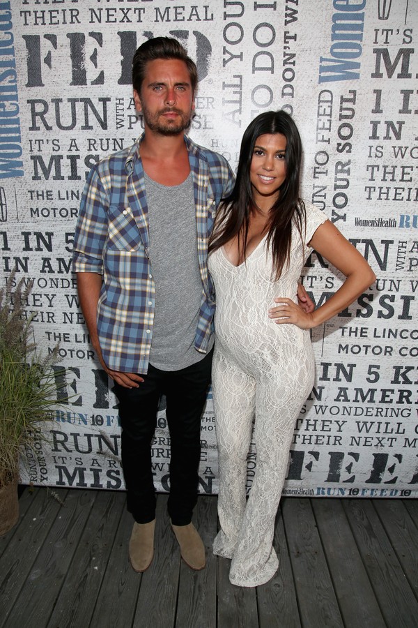 A celebridade Kourtney Kardashian e seu atual ex-marido Scott Disick (Foto: Getty Images)