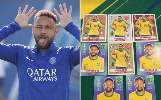 Neymar mostra coleção de figurinhas raras da Copa do Mundo e brinca:  'aceito propostas' - Jogada - Diário do Nordeste