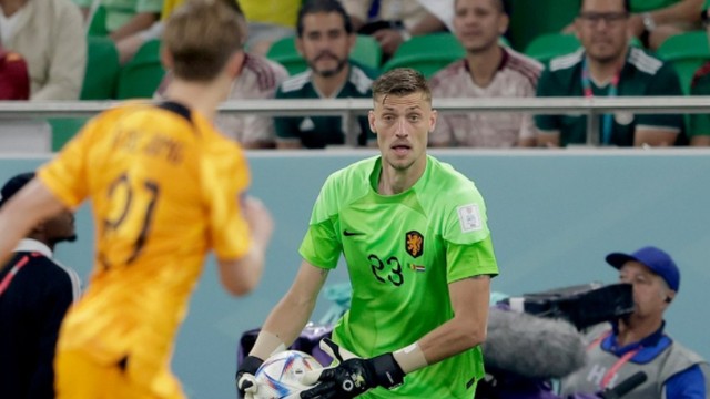 Andries Noppert, goleiro da Holanda, estreia pela seleção na Copa do Mundo