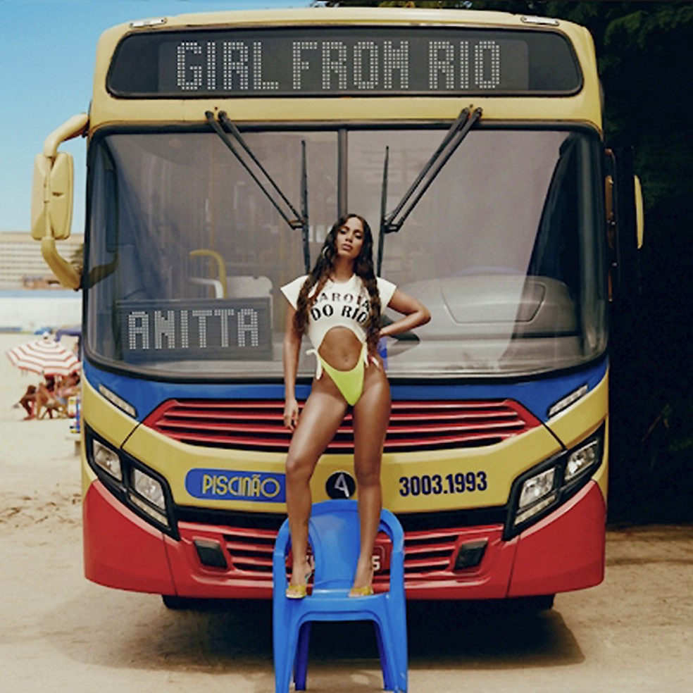 Capa do single 'Girl from Rio', de Anitta — Foto: Reprodução