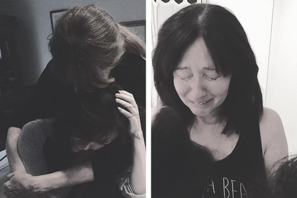 Lutando contra o câncer de mama, Shannen Doherty compartilhou fotos comoventes do dia em que decidiu raspar o cabelo (Foto: Reprodução / Instagram)