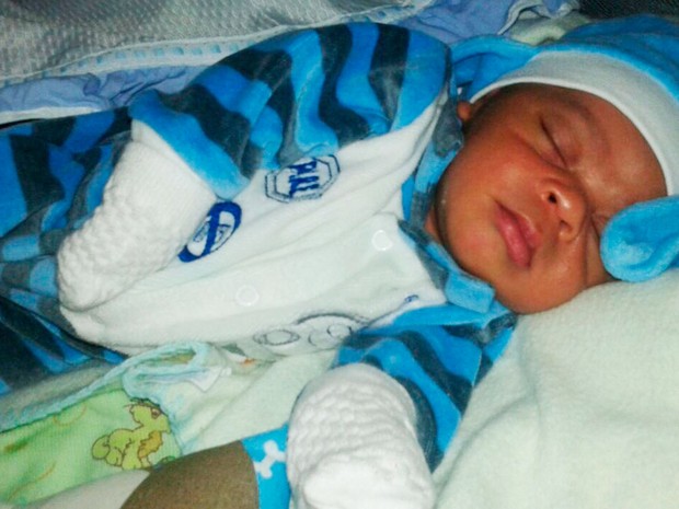 Bebê de três meses foi sequestrado dentro de casa na Bahia (Foto: Arquivo pessoal)