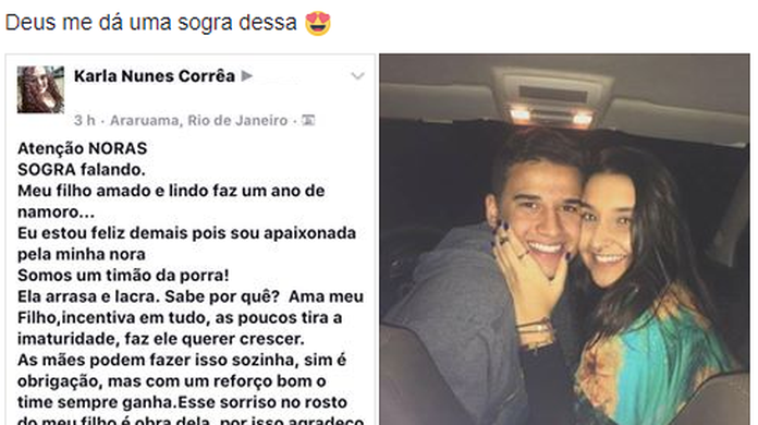 Declaracao De Amor De Sogra Para Nora Surpreende E Viraliza Noras Nao Sao Bruxas Mas Regiao Dos Lagos G1