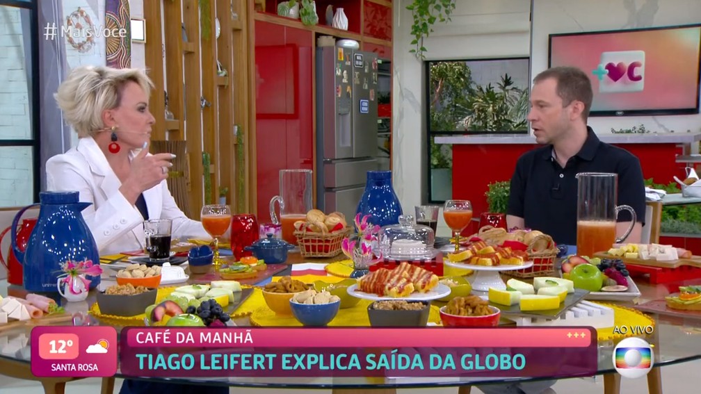 Tiago Leifert explica saída da Globo no 'Mais Você' com Ana Maria Braga — Foto: Reprodução/Globo