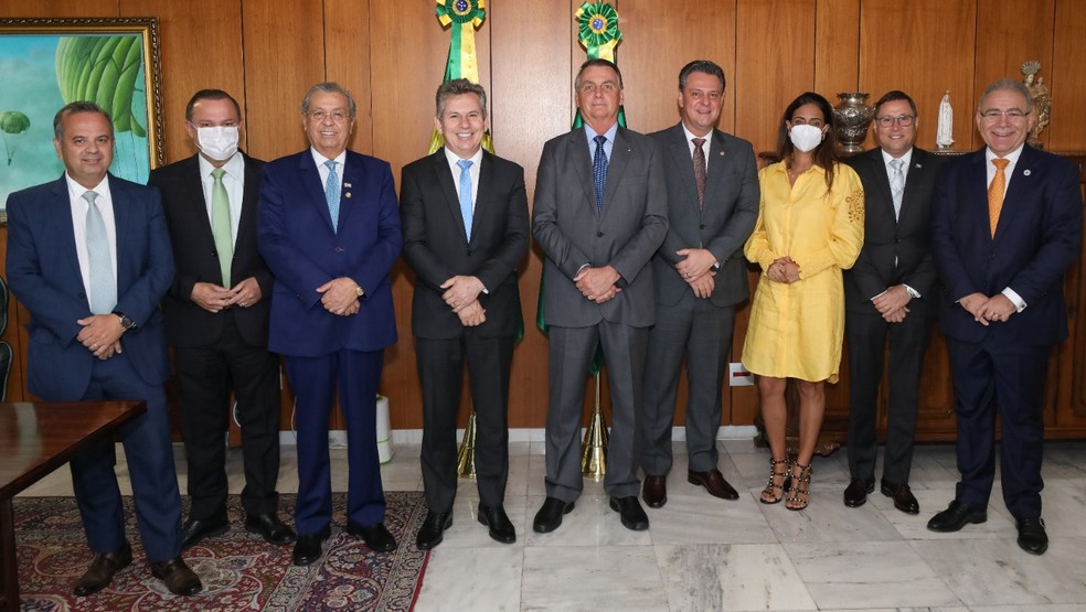 Governador se reuniu com o Bolsonaro, em Braslia  Foto: Secom-MT