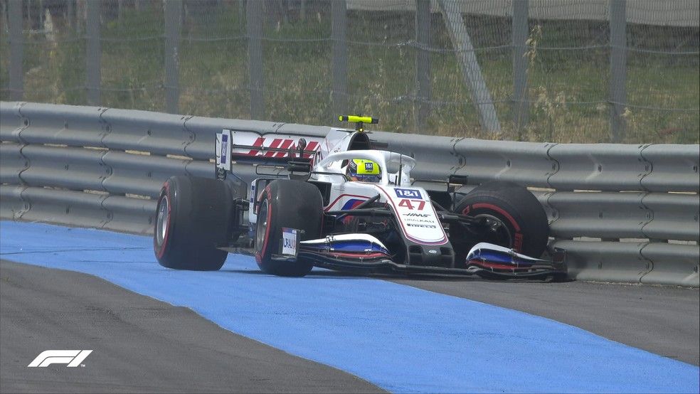 Mick Schumacher bateu nos segundos finais do Q1 na classificação do GP da França  — Foto: F1