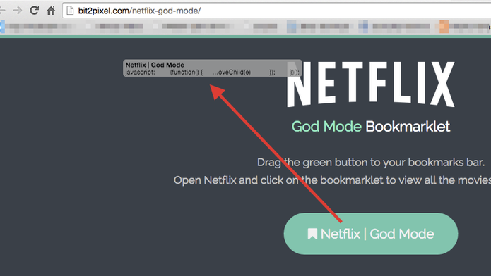 Copiando o Bookmarklet do God Mode para a barra de favoritos do navegador (Foto: Reprodu??o/Marvin Costa)