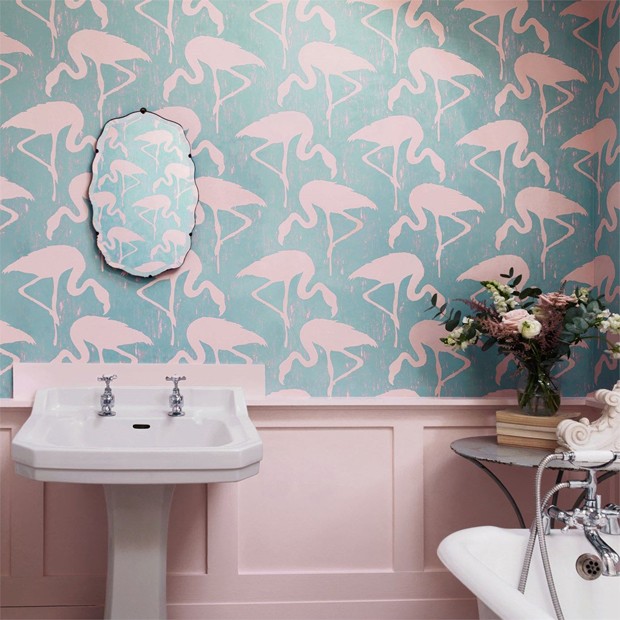 Batalha de tendências: flamingo x unicórnio na decoração (Foto: Reprodução)