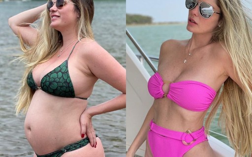 Bárbara Evans emagrece 25 quilos ganhos durante a gravidez e mostra antes e depois