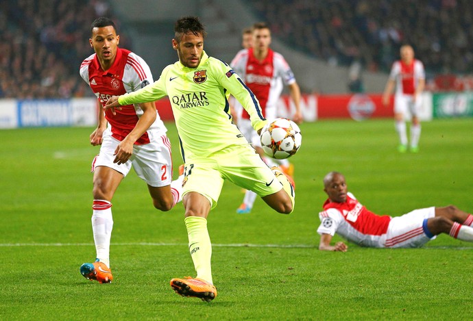 Neymar, Barcelona x Ajax (Foto: Reuters)