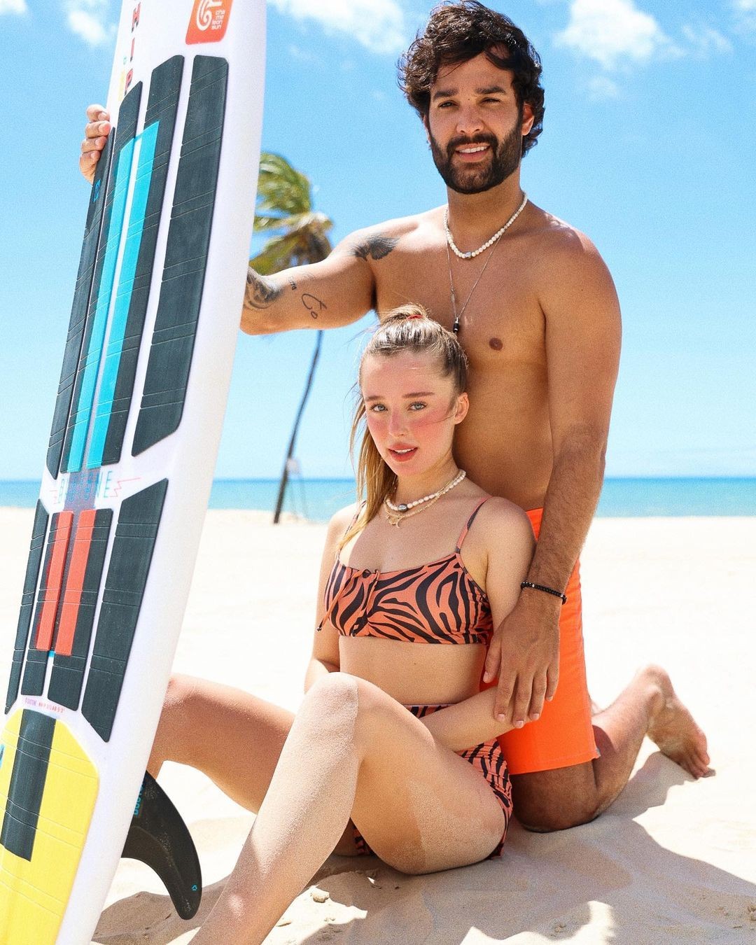 Duda Reis se derrete ao mostrar registros de dia de praia com o namorado, Du Nunes (Foto: Reprodução/Instagram)