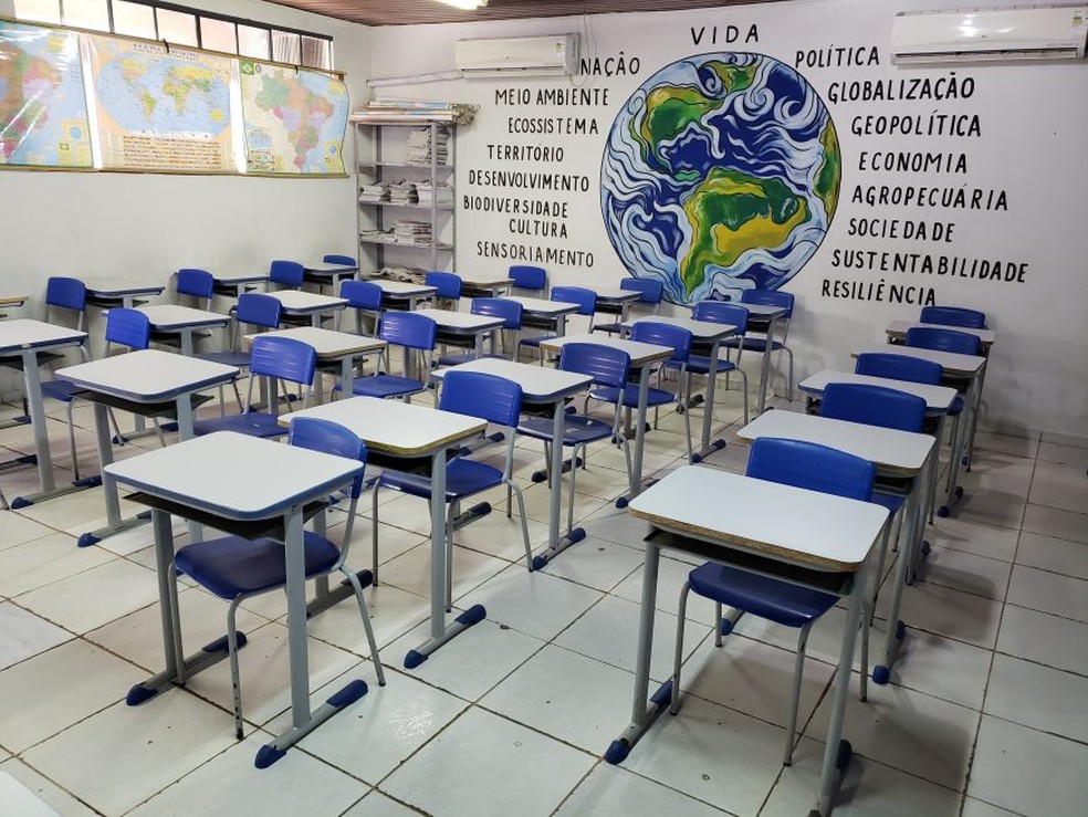 Sala de aula em Rondônia  — Foto: Cleber Souza/Governo de Rondônia