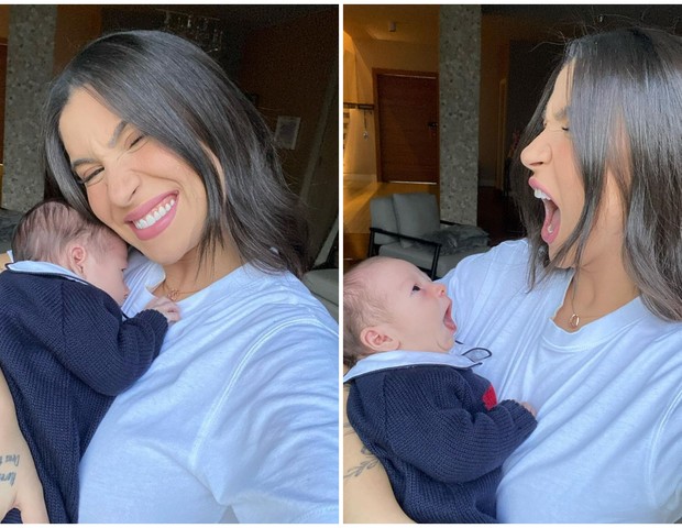 Bianca Andrade (Boca Rosa) e o baby Cris (Foto: Instagram/Reprodução)