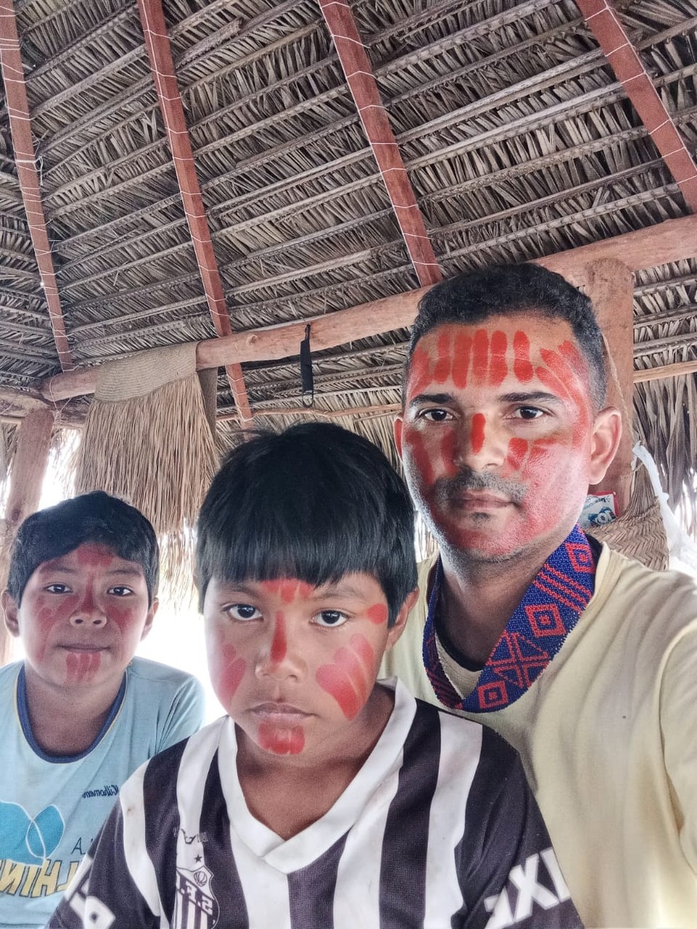 Crianças estão com medo de escola não abrir por causa de alagamentos — Foto: Divulgação/ Wagner Krahô-kanela
