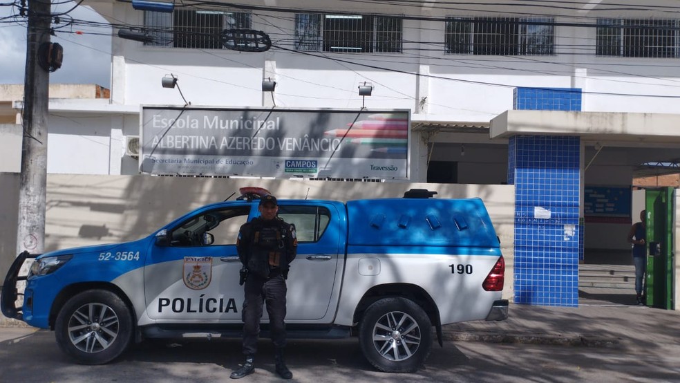 Patrulhamento é reforçado em escolas de Campos, no RJ — Foto: Divulgação