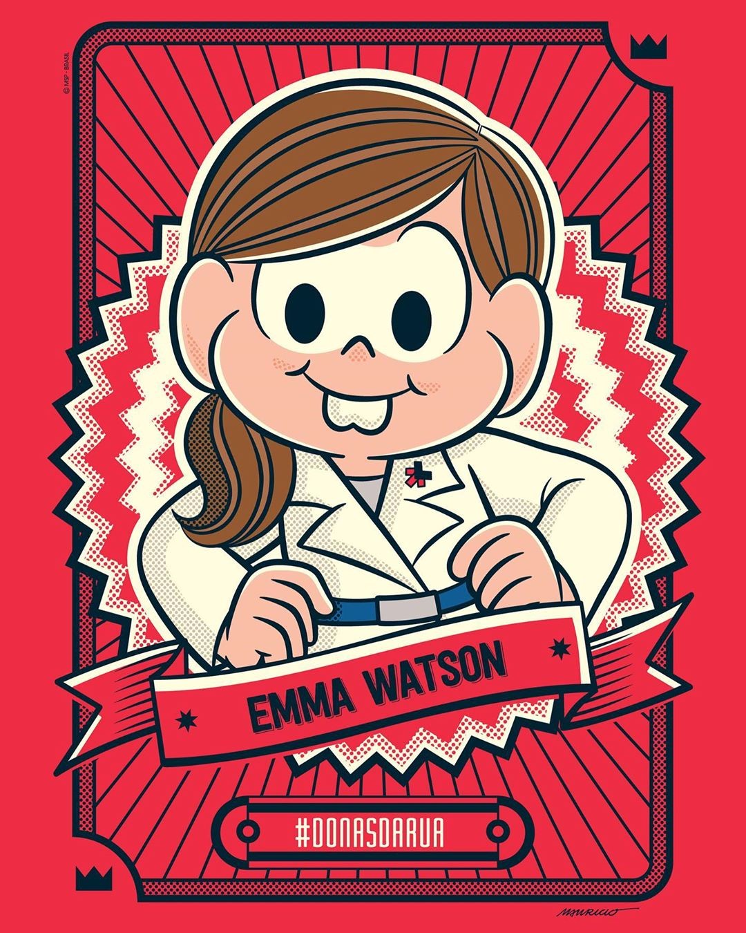 Personagem da Emma Watson feita pela Maurício de Sousa Produções (Foto: Divulgação/MSP)