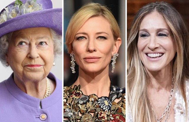 Colorimetria: coloração pessoal -  Verão: Rainha Elizabeth II, Cate Blanchett, Sarah Jessica Parker (Foto: Getty Images)