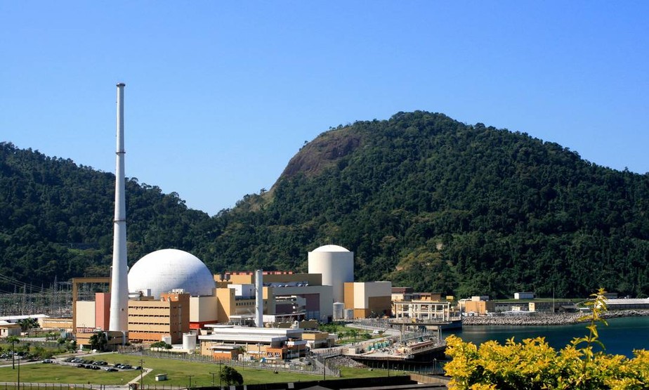 A Usina nuclear de Angra 1, no litoral do estado do Rio de Janeiro