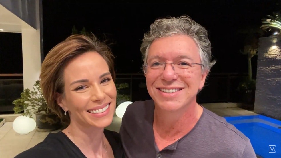 Ana Furtado e Boninho pediram a canção 'Casal Modão' — Foto: Reprodução/YouTube