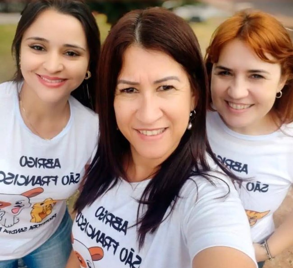 Karla, Malu e Kátia, o trio idealizador do Bazar pelos Animais. — Foto: Reprodução