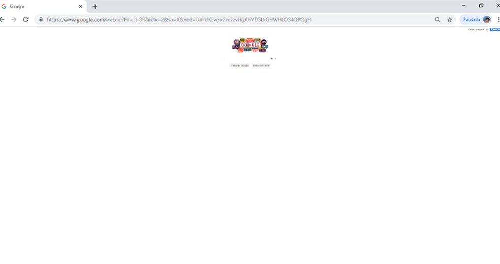 Imagem pegadinha do zoom no navegador Google  — Foto: Reprodução/Giulia Araújo