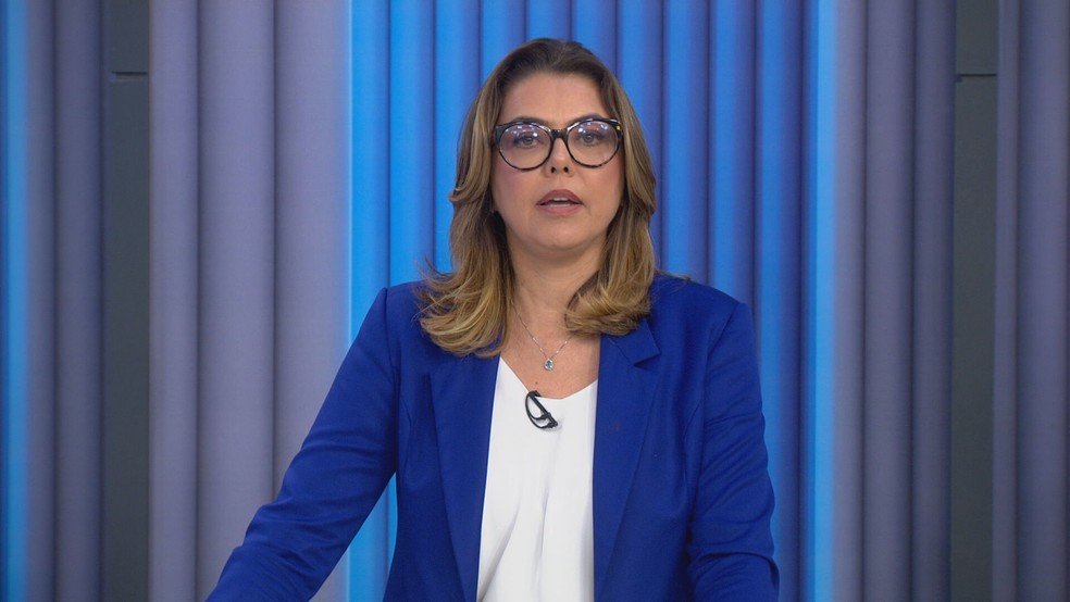 Leila do Vôlei (PDT) em debate na Globo Brasília, nas eleições de 2022 — Foto: TV Globo/Reprodução