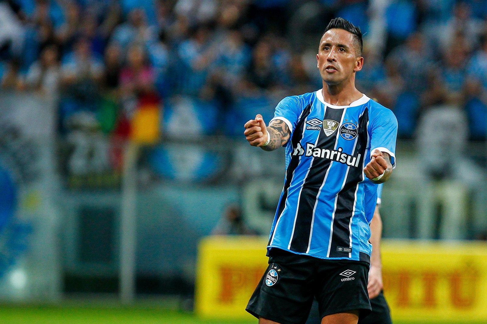 No Grêmio, Barrios ultrapassa número de gols pelo Palmeiras em metade dos jogos