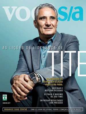 Tite estampa capa da Você S/A (Foto: Reprodução/Internet)