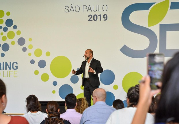 David Katz, CEO do Plastic Bank, no Sustainable Brands São Paulo 2019 (Foto: Jonathan Paixão)