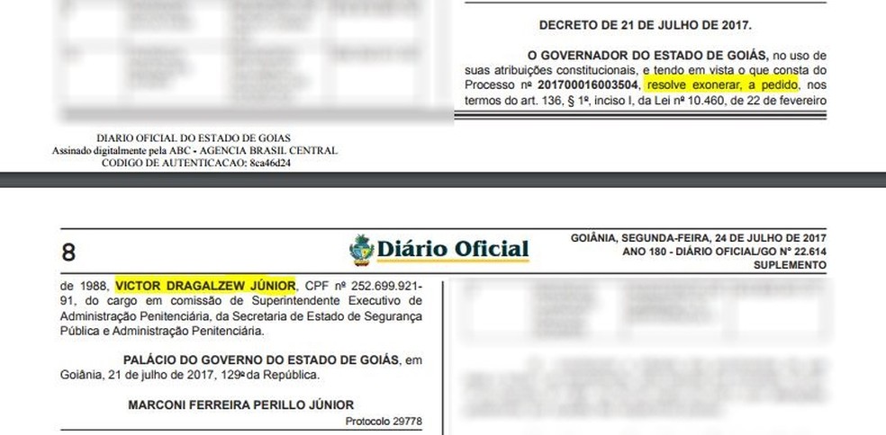 Coronel Victor Dragalzew é exonerado do cargo de sueprintendente da Seap (Foto: Reprodução)