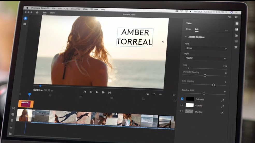 adobe rush separate audio from video