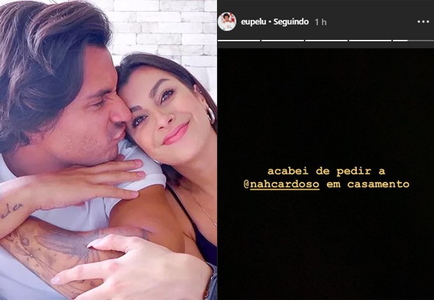 Nah Cardoso e PeLu ficam noivos (Foto: Reprodução/Instagram)