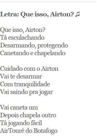 Jogando por música, Airton vira funk e aprova letra: Saindo lances bonitos  aí